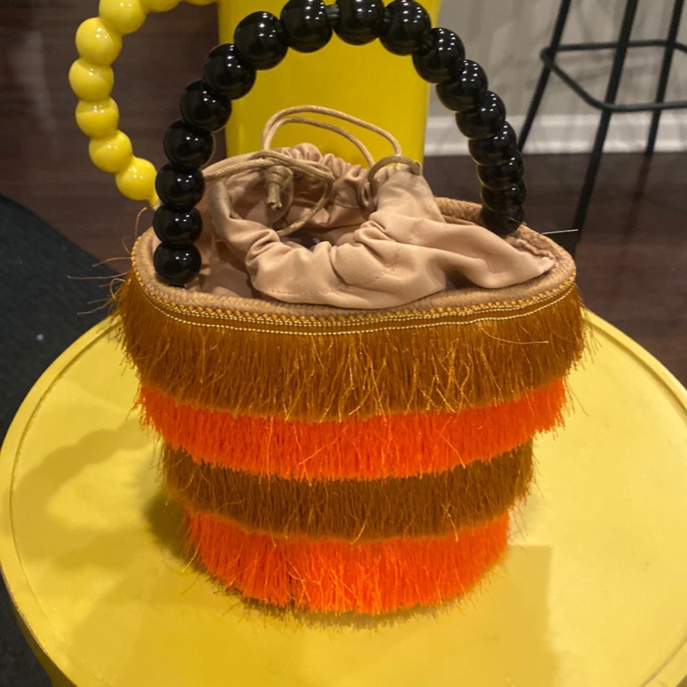 Brand New Unique Brown and Orange Bag